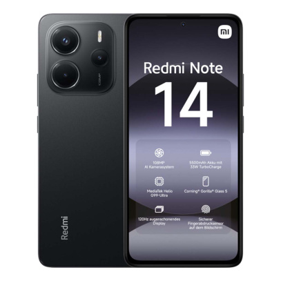 Xiaomi Redmi Note 14 8/256Gb Midnight Black, чёрный