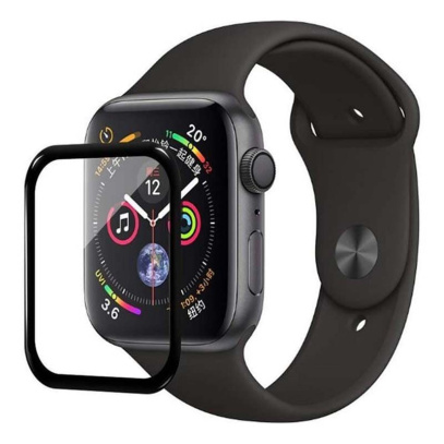 Защитное стекло COTEetCI 4D Full Glass Series Apple Watch 38 мм Черный