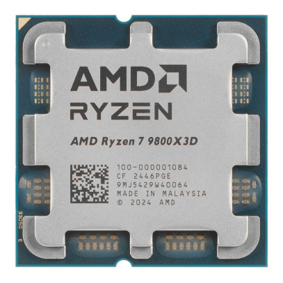 Процессор AMD Ryzen 7 9800X3D, 4,7 ГГц (Turbo 5,2 ГГц) AM5, OEM (100-000001084)