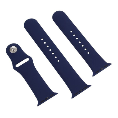 Силиконовый ремешок для Apple Watch 38/40 мм Темно-синий