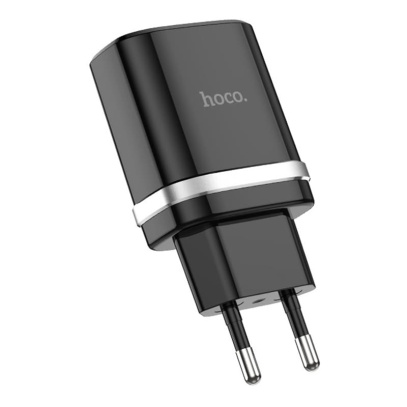 Зарядное устройство hoco. Smart QC3.0 Charger USB 18 Вт (C12Q), черный
