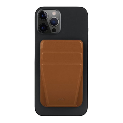 Магнитный бумажник с функцией стенда UNIQ LYFT Magnetic (MGSNAPONCH-LYFTBWN) Коричневый