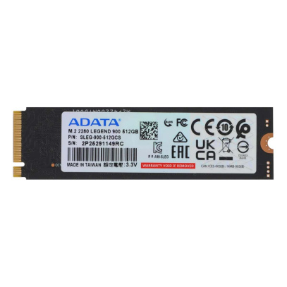SSD накопитель ADATA Legend 900 512Gb M.2 2280 (PCIe 4.0 x4, NVMe, 3D NAND)
