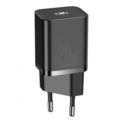 Сетевое зарядное устройство USB Type-C Baseus Super Si Quick Charger 1C 20 Вт EU (CCSUP-B01) Черный