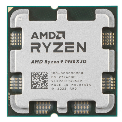 Процессор AMD Ryzen 9 7950X3D, 4,2Гц (Turbo 5,70 ГГц), AM5, OEM (100-000000908)