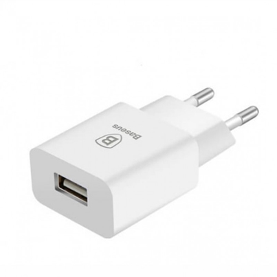 Зарядное устройство USB Baseus Letour Charger 2.1A, белый