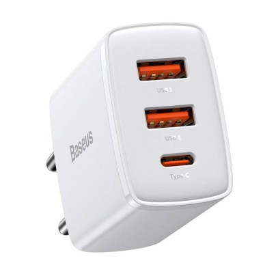 Зарядное устройство Baseus Compact Quick Charger 2U+C 30W EU (CCXJ-E02) Белый