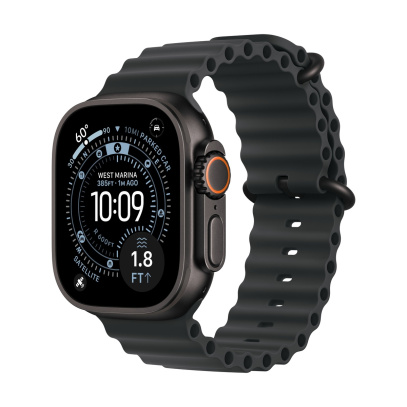 Apple Watch Ultra 3 (2025), 49 мм корпус из титана цвета «Black», ремешок Alpine Loop размера S цвета «Black»