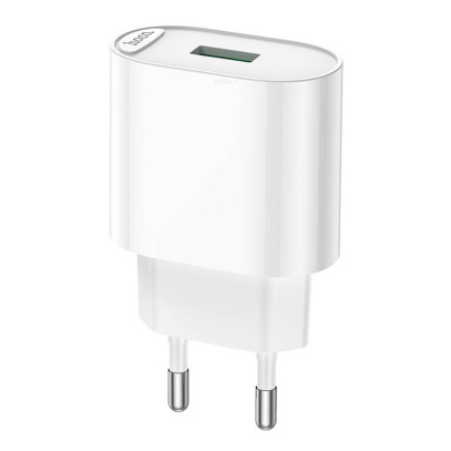 Зарядное устройство USB hoco. QC3.0 FAST 3A, 18 Вт (C109A), белый