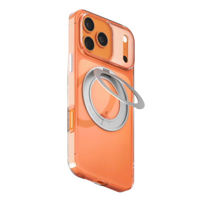 Чехол для iPhone 18 Pro/17 Pro с MagSafe Gurdini Stand Case 360 Transparent Clear, прозрачный