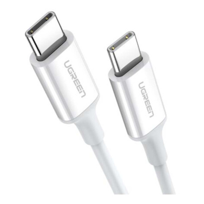 Кабель UGREEN US264 (60520) Type-C - Type-C Male 3A Data Cable 2м White, белый