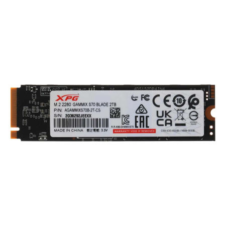 SSD накопитель ADATA XPG Blade S70 2Tb M.2 (PCIe 4.0 x4, NVMe)