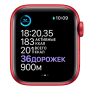 Apple Watch Series 6, 44 мм, корпус из алюминия цвета (PRODUCT)RED, спортивный ремешок красного цвета
