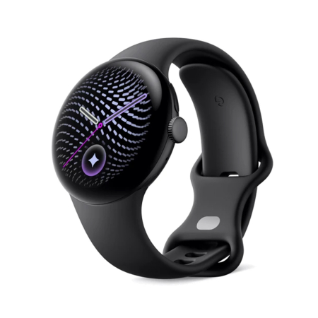 Часы Google Pixel Watch 5, 41 мм LTE Matte Black/Obsidian, чёрный
