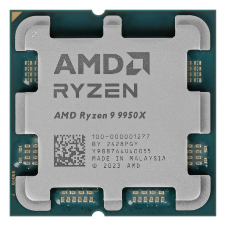 Процессор AMD Ryzen 9 9950X, 4,30 ГГц (Turbo 5,70 ГГц), AM5, OEM (100-000001277)