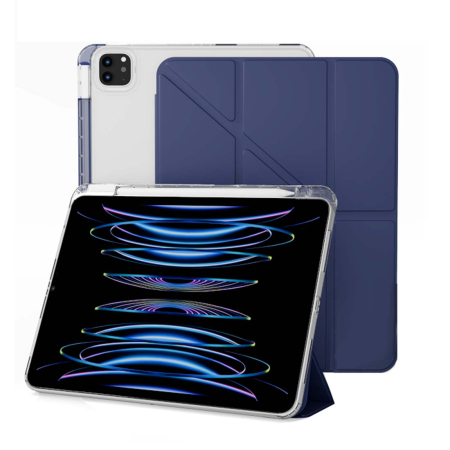 Чехол книжка для iPad Air  M1/M2/M3 10,9"/Pro 11 Gurdini Origami Case Голубой