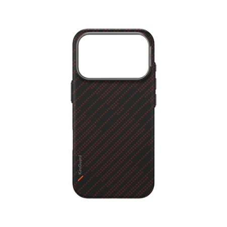 Чехол для iPhone 17 Pro Max с MagSafe UNIQ KEVA EDGE Full Kevlar (IP6.9P(2025)-KEVAEDMRORG) Rust Orange, оранжевый