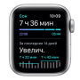 Apple Watch Nike Series 6, 40 мм, корпус из алюминия серебристого цвета, спортивный ремешок Nike цвета «чистая платина/чёрный»