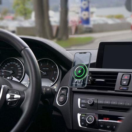 Магнитный держатель c зарядкой WiWU LIBERATOR 15W (CH-308) Черный