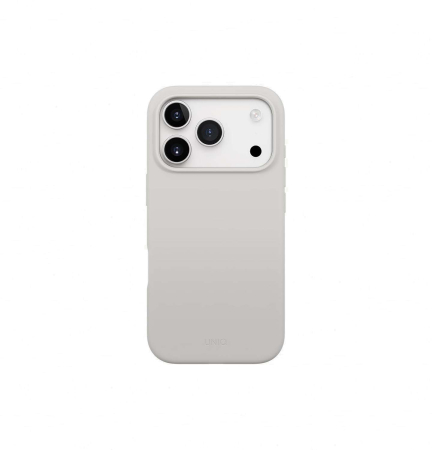 Чехол для iPhone 17 Pro с MagSafe UNIQ LINO (IP6.3P(2025)-LINOMMGRY) Mist Grey, серый