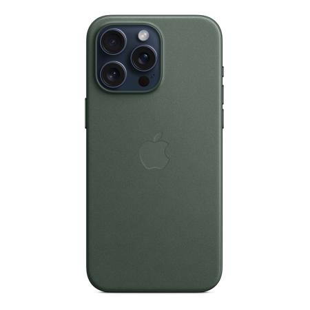 Чехол FineWoven Case для Apple iPhone 15 Pro Max с MagSafe Evergreen, зеленый