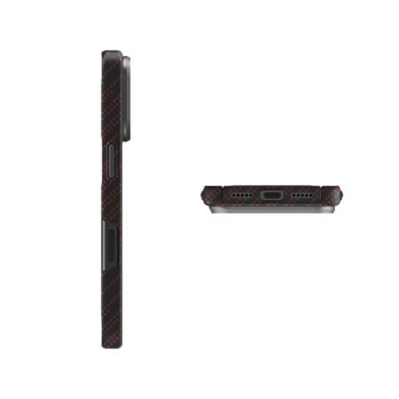 Чехол для iPhone 17 Pro Max с MagSafe UNIQ KEVA EDGE Full Kevlar (IP6.9P(2025)-KEVAEDMRORG) Rust Orange, оранжевый