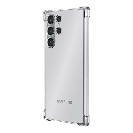 Чехол для Samsung Galaxy S24 Ultra с защитой камер Прозрачный
