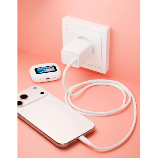 Дата-кабель VLP LITE Color Line USB-C, 60W, 1 м Белый