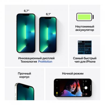 Apple iPhone 13 Pro Max 1Tb Silver, серебристый