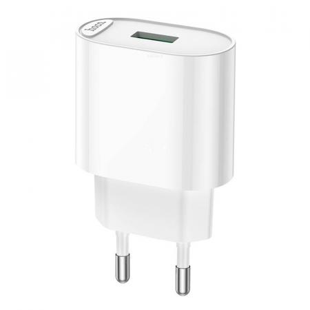 Зарядное устройство USB hoco. QC3.0 FAST 3A, 18 Вт (C109A), белый
