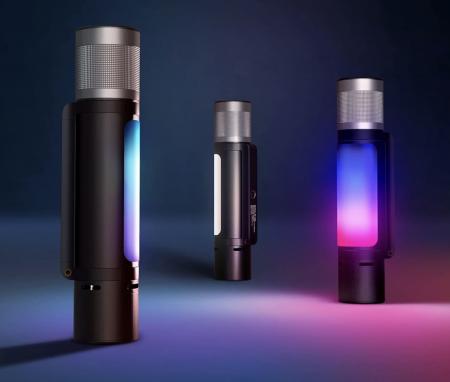 Фонарик Xiaomi NexTool Natuo Outdoor 12в1 Thunder Music Flashlight - фонарь, повербанк, колонка, цветомузыка (NE20161) Черный