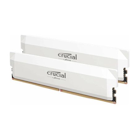 Оперативная память Crucial Pro Gaming by Micron CP2K32G64C40U5W DDR5 64GB 6400MHz CL40 UDIMM 2x32GB White