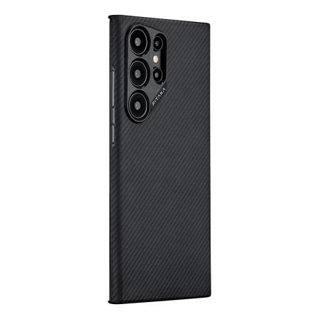 Чехол для Samsung Galaxy S24 Ultra Pitaka MagEZ 4 Case кевлар (KS2401U) Черный