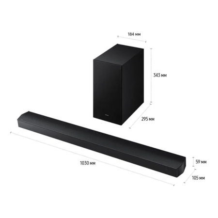 Саундбар Samsung HW-B750F (3.1, 400 Вт) Чёрный