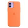 Силиконовый чехол для iPhone 12 mini MagSafe Silicone Case Оранжевый