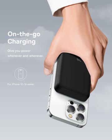 Внешний аккумулятор Baseus Magnetic Mini Wireless Fast Charge Power Bank 10000mAh 30W с поддержкой беспроводной зарядки PPCX110201 (PPCXM1030) Черный