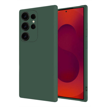 Чехол для Samsung Galaxy S25 Ultra Silicone Case Темно-зеленый