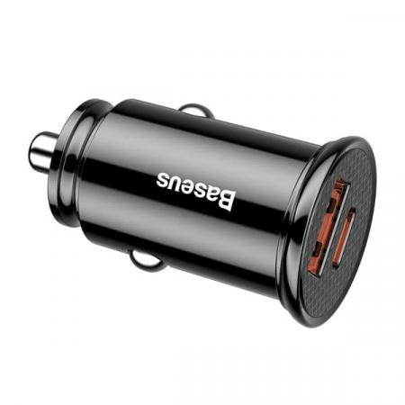 Автомобильное зарядное устройство Baseus BS-C16C1-X Circular Plastic A+C 30W PPS Car Charger (CCALL-YS01) Черный