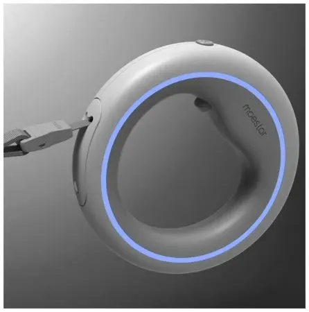 Поводок Xiaomi Moemaster UFO Retractable Leash 2 Plus, 3 м Серый