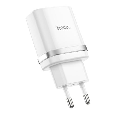 Зарядное устройство hoco. Smart QC3.0 Charger USB 18 Вт (C12Q), белый