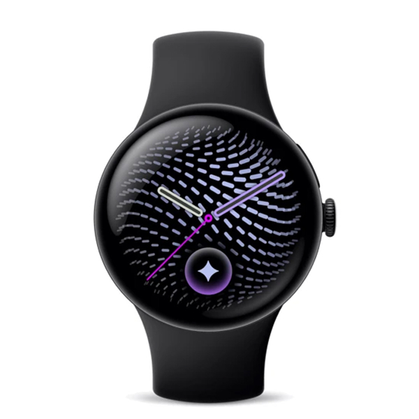 Часы Google Pixel Watch 5, 45 мм Matte Black/Obsidian, чёрный