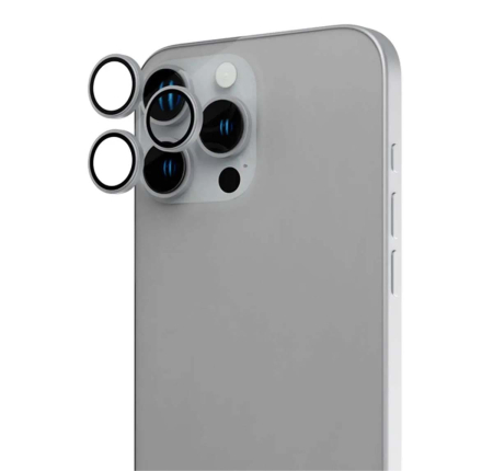 Защитное стекло для камеры iPhone 16 Pro/16 Pro Max SUPGLASS Anti Glare Camera lens glass (XC-31) Silver