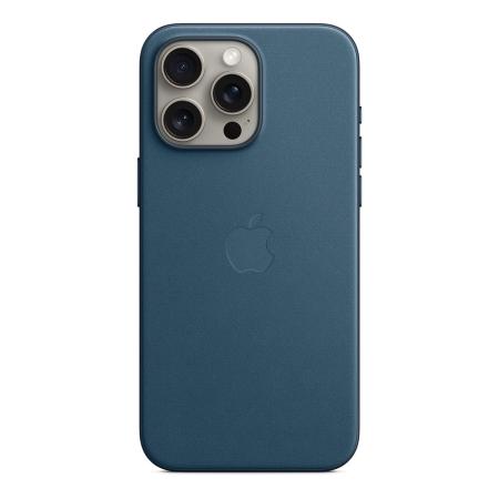 Чехол Кожаный Apple iPhone 15 Pro Max с MagSafe Blue, синий