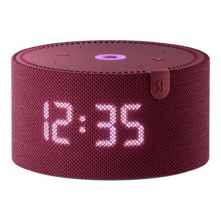 Умная колонка Яндекс Станция Мини (с часами) Красный гранат