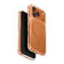 Чехол для iPhone 17 Pro с MagSafe 6.3" UNIQ HYBRID LIFEPRO XTREME (IP6.3P(2025)-LXAFMFCLRVO) Прозрачно-оранжевый