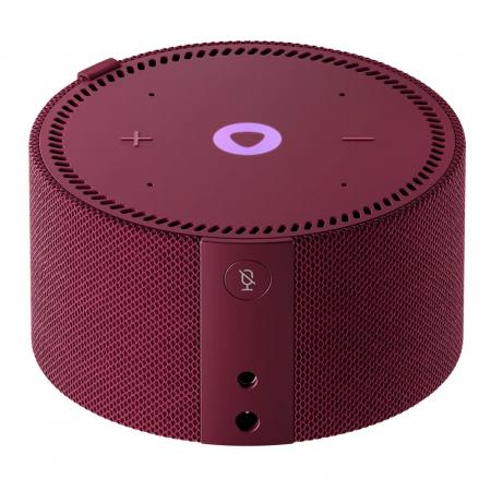 Умная колонка Яндекс Станция Мини (с часами) Красный гранат