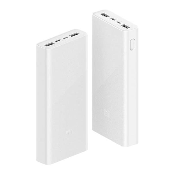 Портативный аккумулятор Xiaomi Mi Power Bank 3 20000mAh 18W (PLM18ZM) Белый