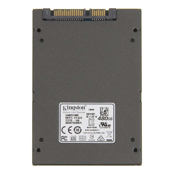 SSD накопитель Kingston A400 480Gb 2.5" SATA III (3D TLC)