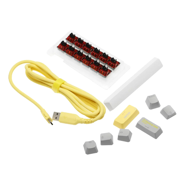 Клавиатура A4Tech Bloody S87 Energy, USB for gamer LED Механическая (S87 USB ENERGY WHITE) Белый/желтый