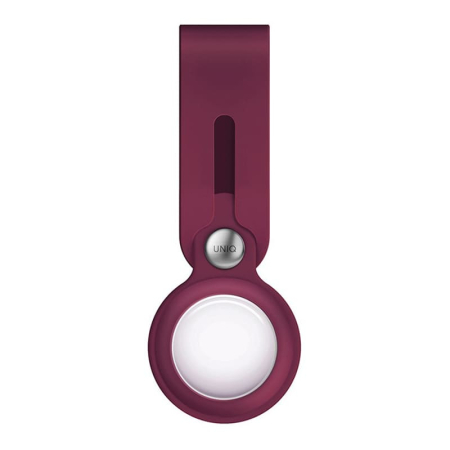 Чехол для Apple AirTag UNIQ Lino Liquid silicone (AIRTAG-VENMRN) Красный